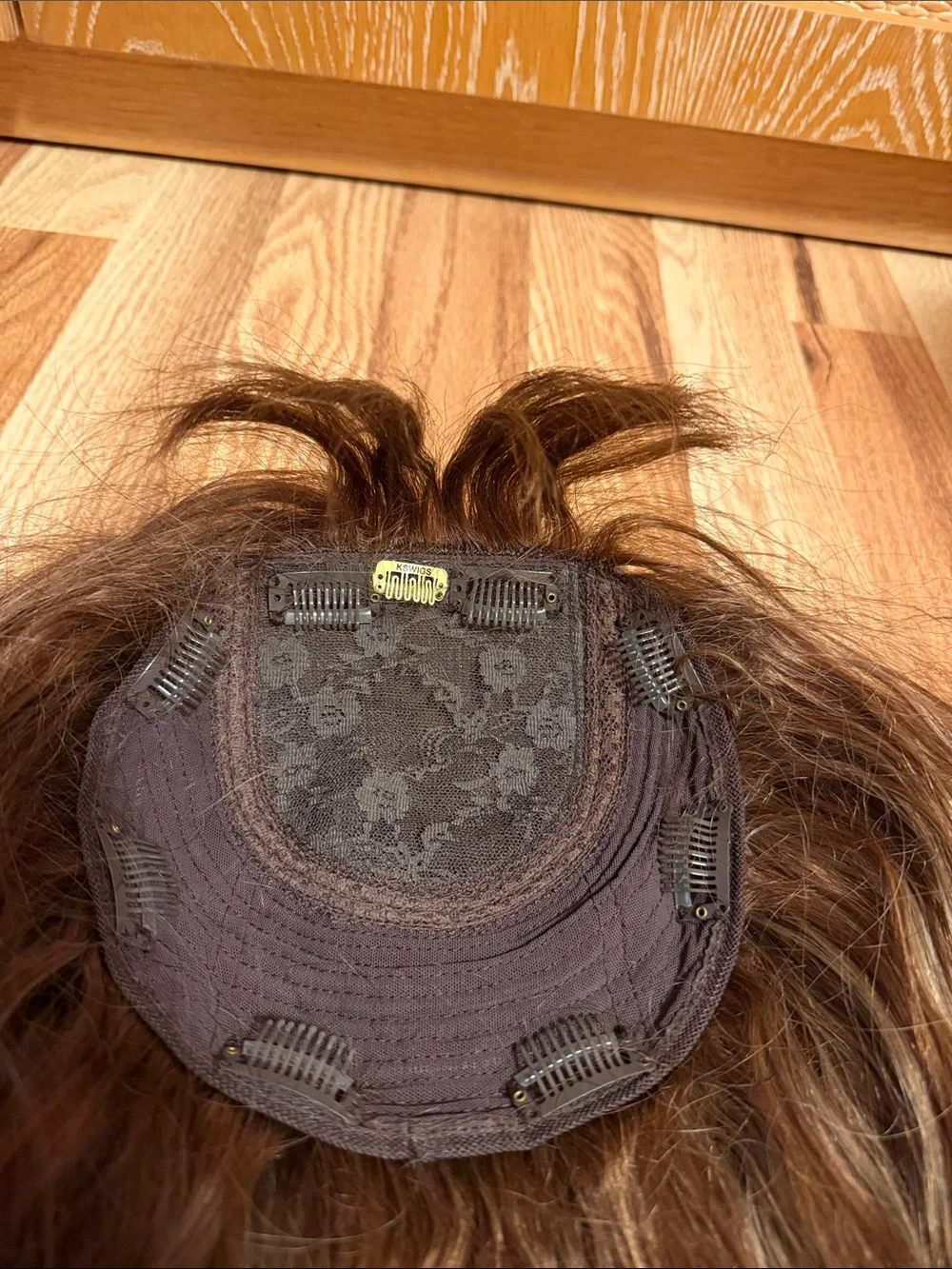 Natural Auburn Women’s Topper Soft Wavy Hair